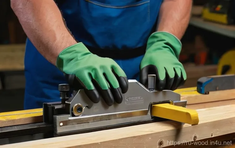 중고 목공 공구 거래 팁 - **Prompt:** A vibrant, eye-level shot featuring an adult (gender neutral, casually dressed) expertly...