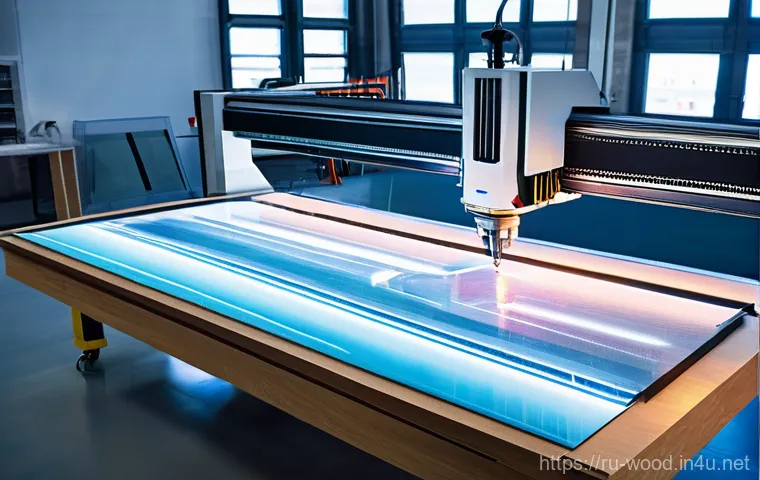 목공예 레이저 컷팅 기술 - **Prompt:** A vibrant, artfully arranged flat lay or slightly elevated display of diverse laser-cut ...